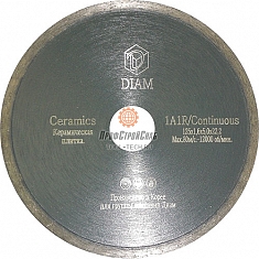 Алмазный диск для плитки Diam Ceramics 1A1R Корона