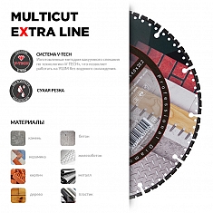 Характеристики и применение универсального алмазного круга Diam Extra Line V-Tech Multicut 125 мм