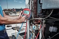 Использование коллектора манометрического цифрового электронного Rothenberger Rocool 600