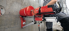 Применение установки алмазного бурения Hilti DD 500