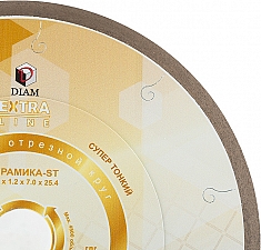 Сегмент алмазного отрезного круга Diam Extra Line 1A1R Корона Керамика-ST 200 мм