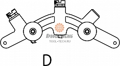 Сегмент D роторного трубореза для полиэтиленовых труб Reed In-Line Rotary Pipe Cutter PLAS3PE