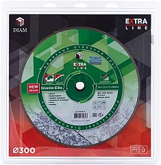 Упаковка круга отрезного алмазного Diam Extra Line 1A1R Корона Granite-Elite 300 мм