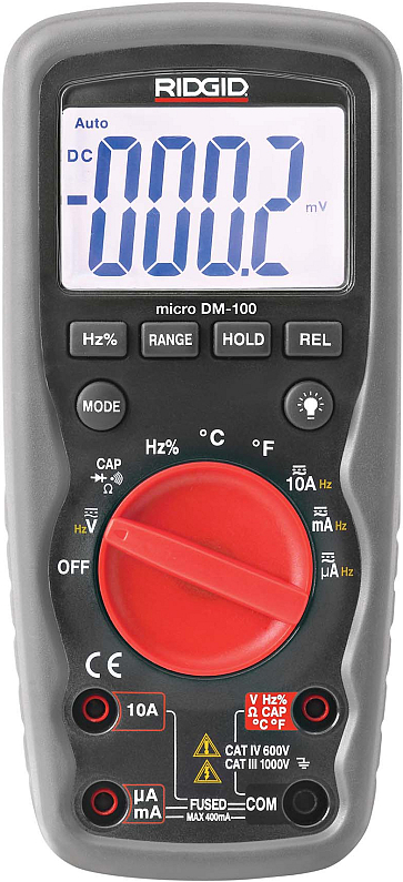 Цифровой мультиметр RIDGID micro DM-100 Цифровой мультиметр RIDGID micro DM-100